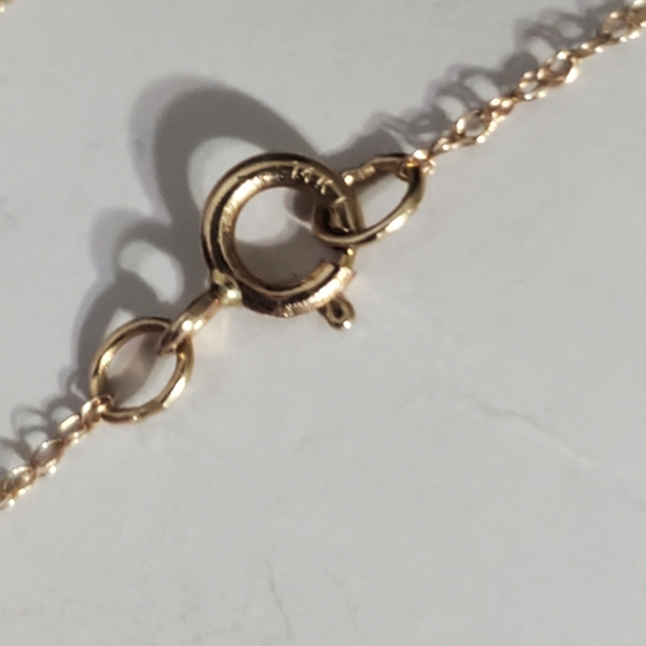 Gold Necklace with stone - Picture 9 of 11